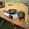 Foldable Camping Wind Shield Portable Gas Stove Windproof Screen for BBQ Cooking