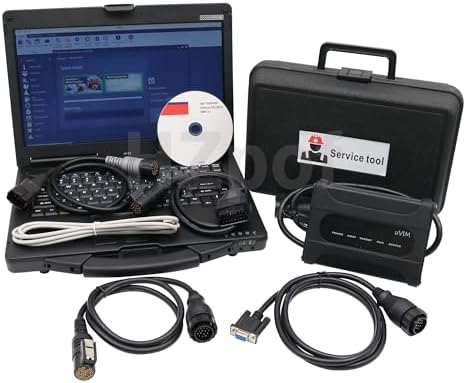 Diagnostic uvim Scanner kit Heavy Duty Communication Interface Forklift Excavator Loader 2023 Software Diagnostic Tool with Laptop