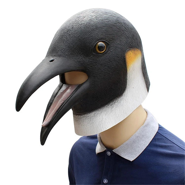 Halloween Penguin Mask Animal Party Halloween Full Head Mask