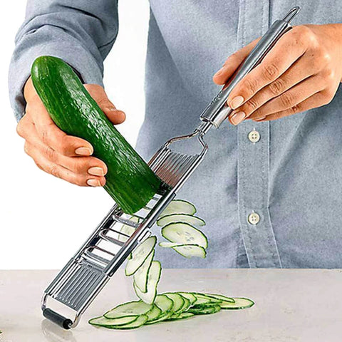Kitchen slicer to cut vegetables and fruits stainless steel blades multifunction cutter