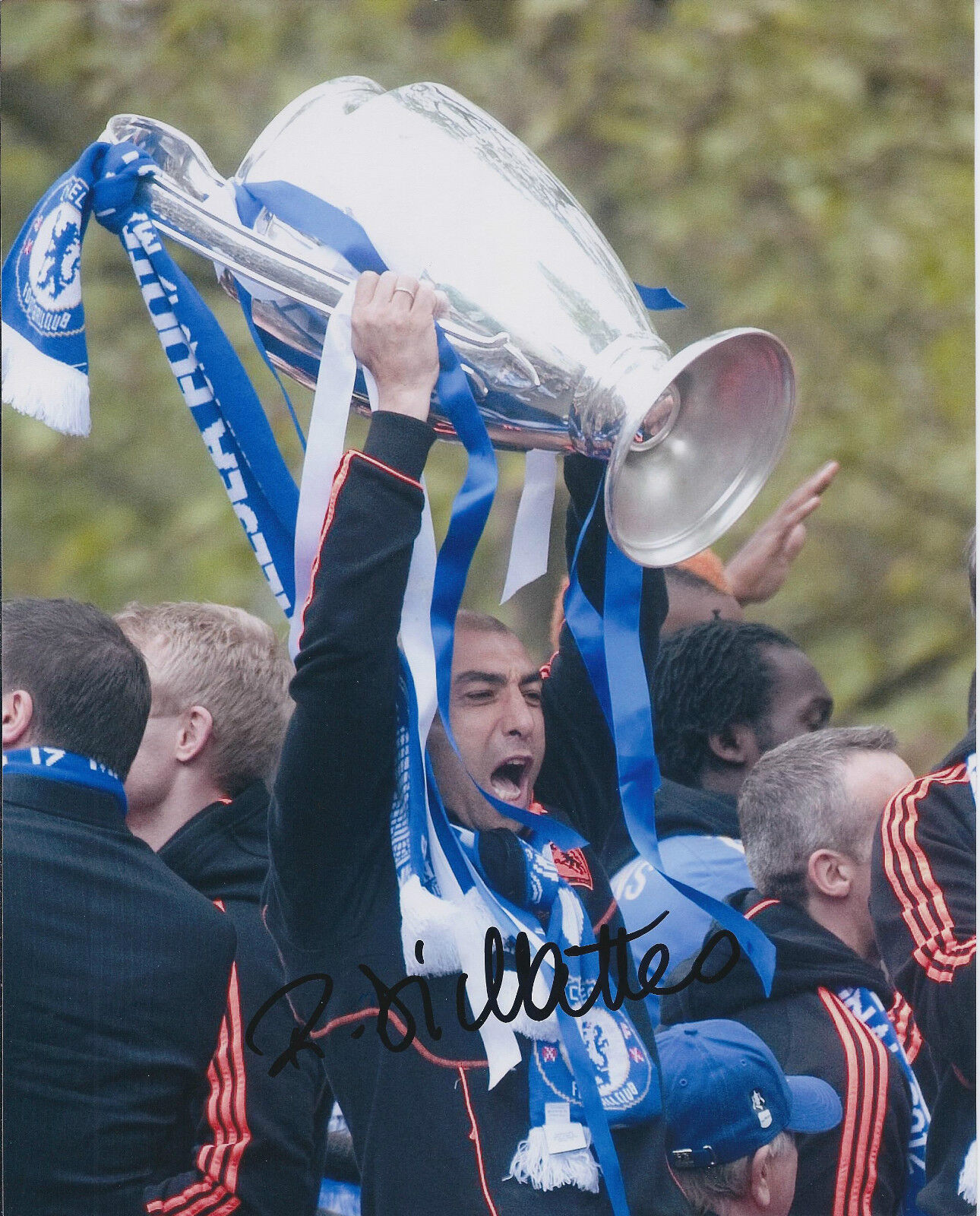 Roberto DI MATTEO Autograph Signed Champions League Winner 10x8 Photo Poster painting AFTAL COA