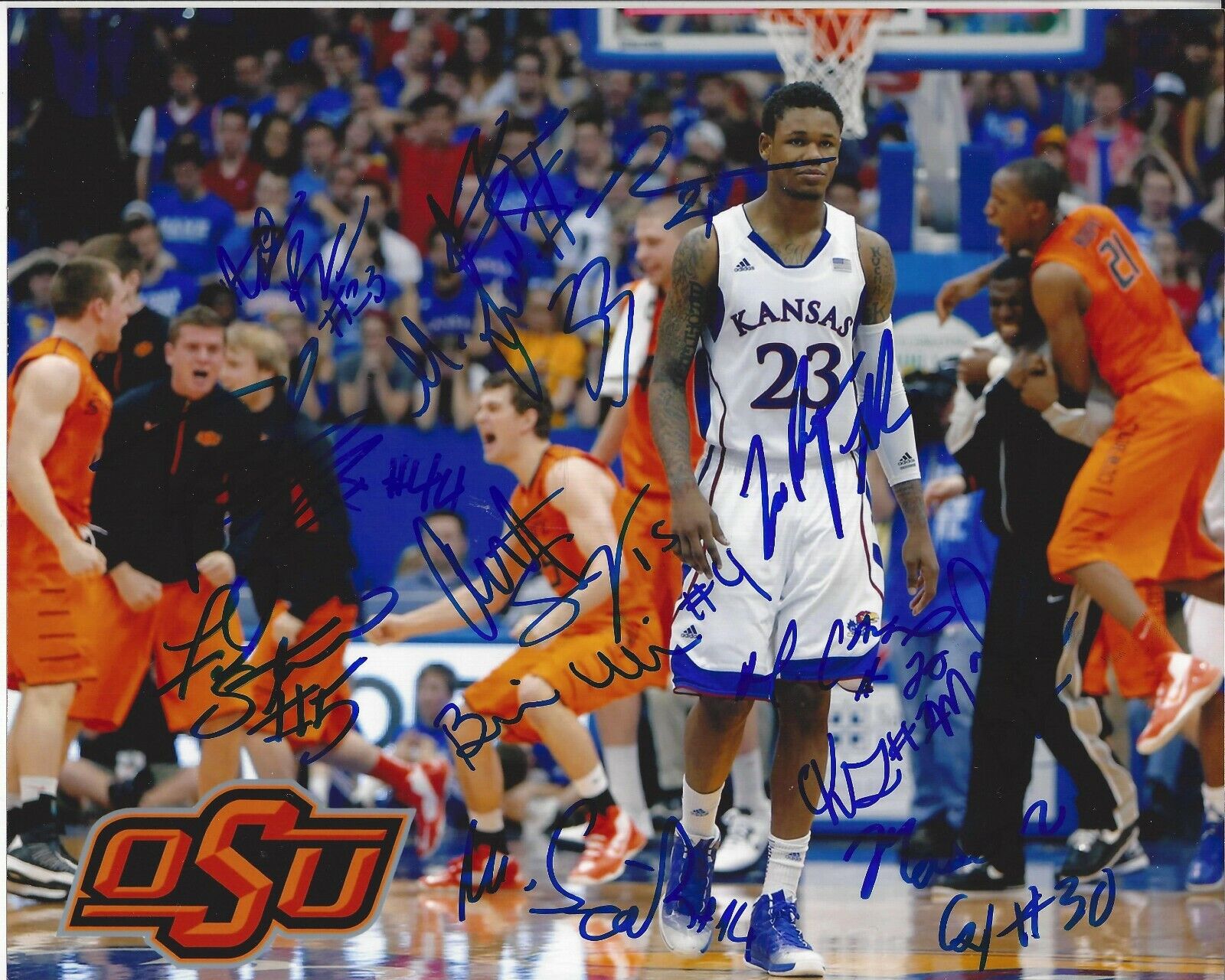 2012 Oklahoma State Autographed 8x10 Nash Brown SmartB367