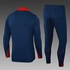 Joyfball 2024/2025 England Half-Pull Training Suit Royal Blue Football Shirt 1:1 Thai Quality