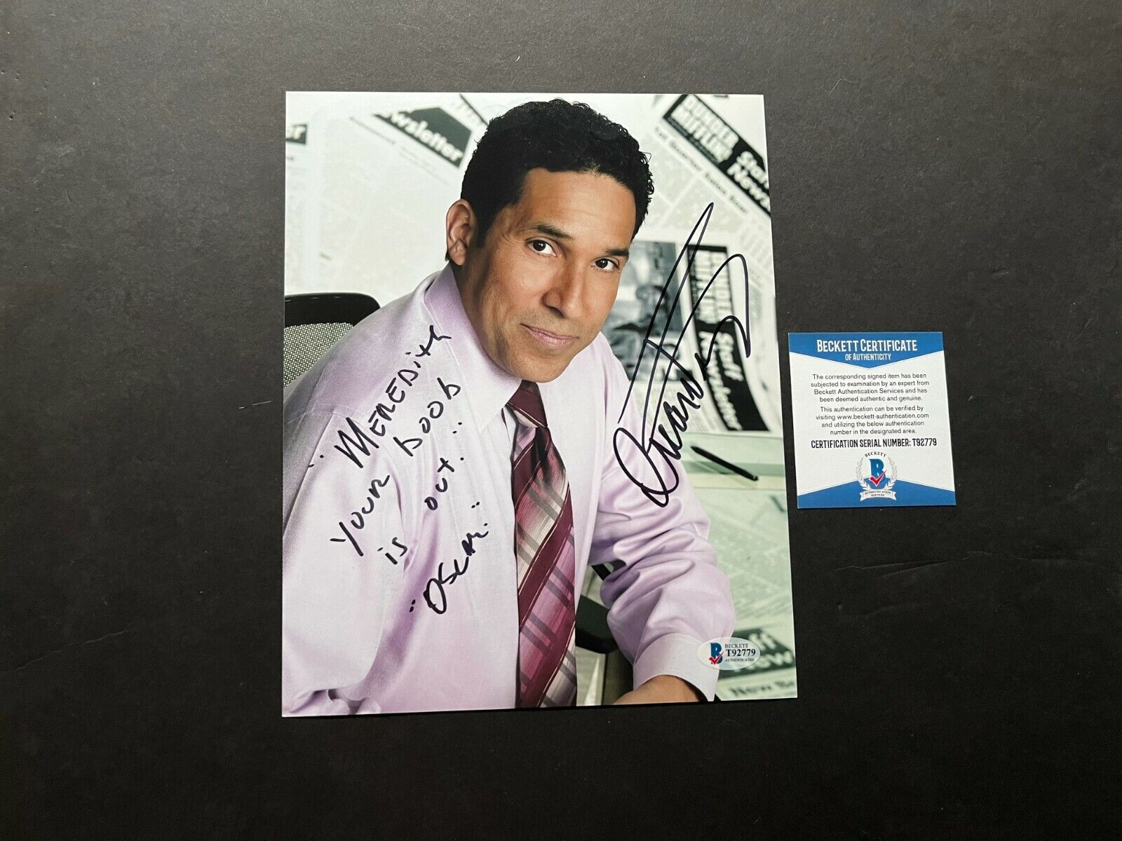 Oscar Nunez Rare! signed autographed The Office 8x10 Photo Poster painting Beckett BAS Coa