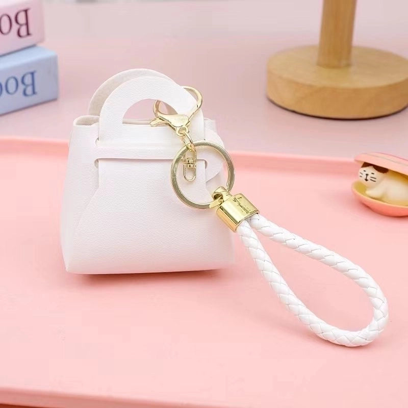 Popular Korean Version Of The Hundred Tower Key Chain Pendant Cute Candy Color Small Coin Purse Bag Macaron Earphone Bag