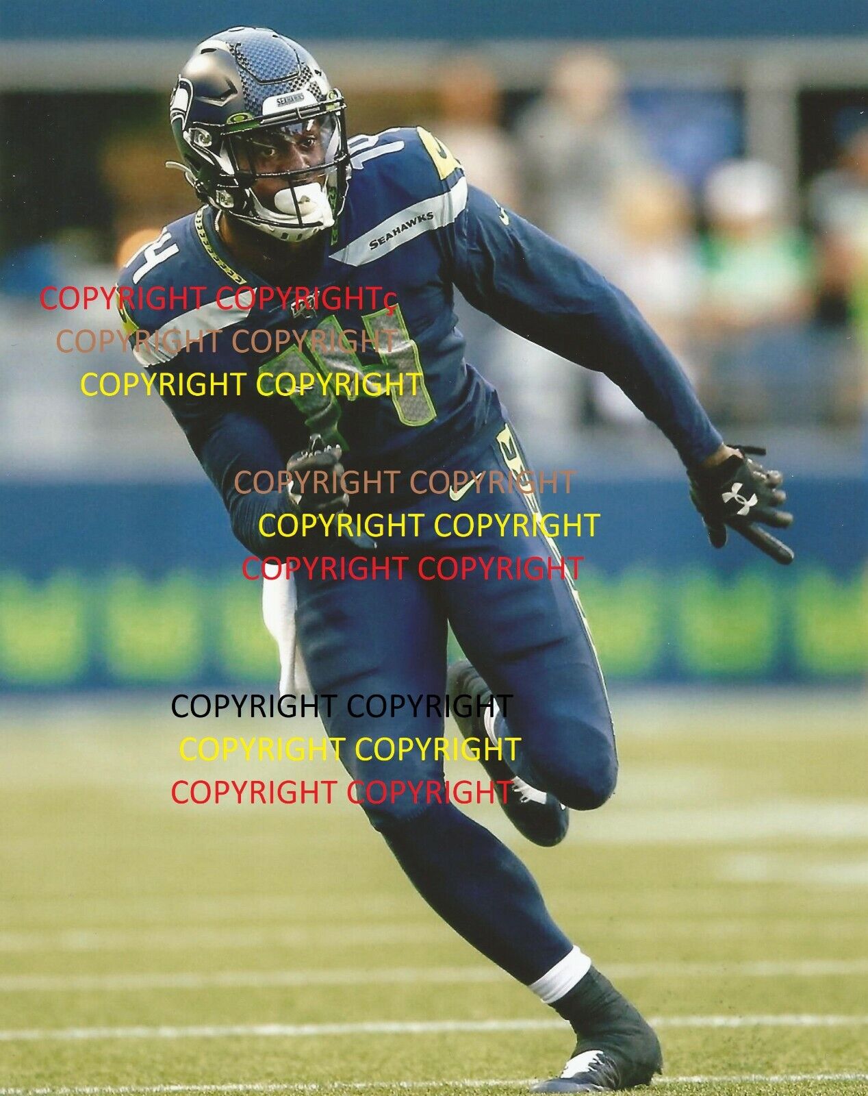 DK D.K. METCALF SEATTLE SEAHAWKS 8x10 Photo Poster painting #2 - ACTION - OLE MISS