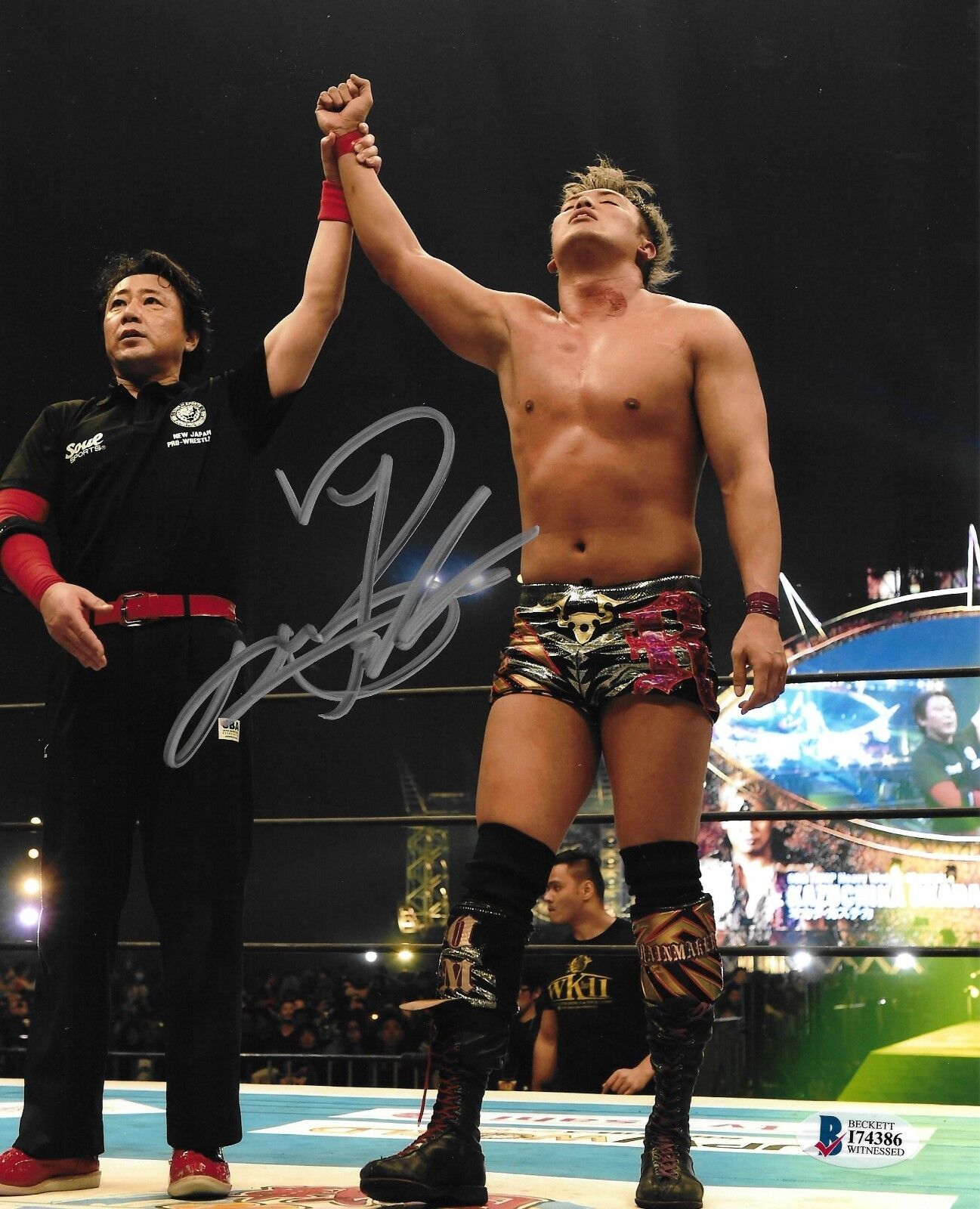 Kazuchika Okada Signed 8x10 Photo Poster painting BAS COA New Japan Pro Wrestling Picture Auto N