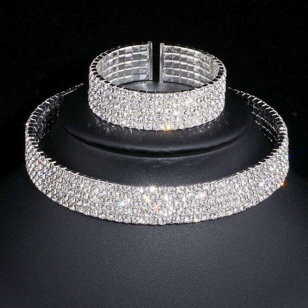 Classic Tassel Crystal Bridal Jewelry Sets
