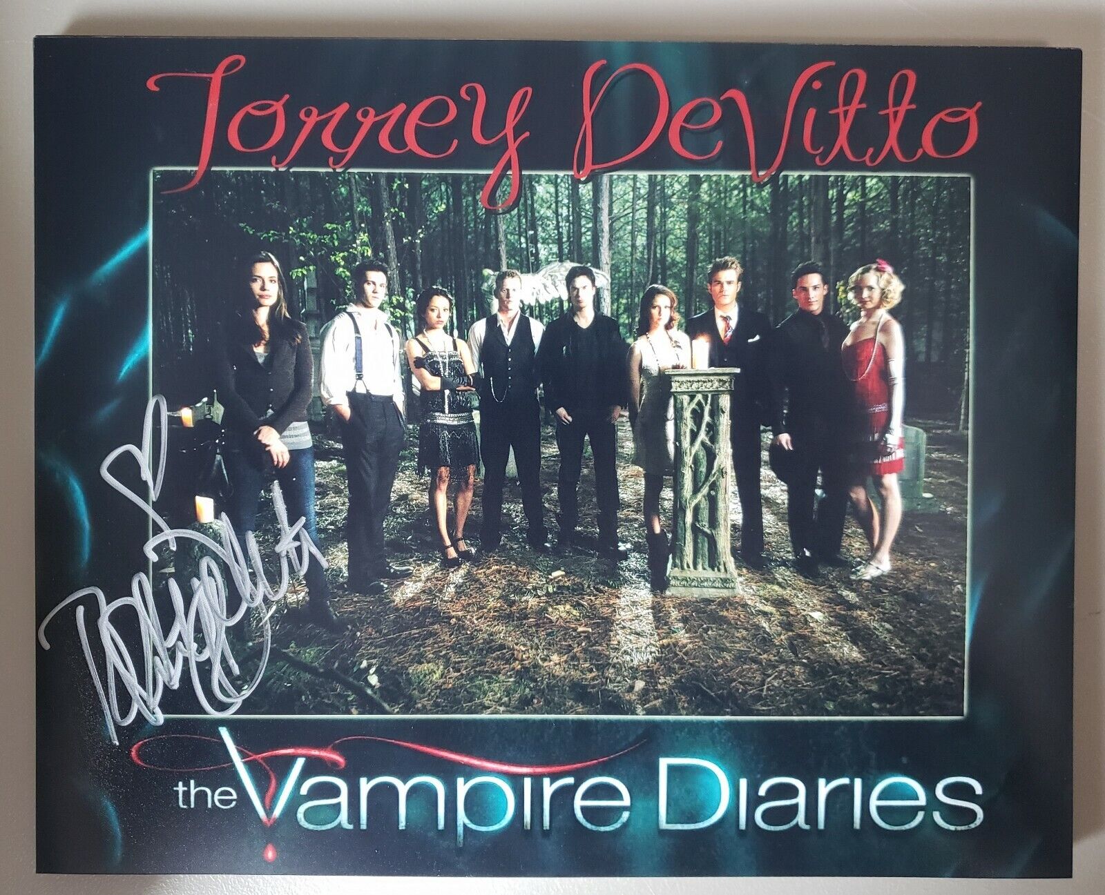 Torrey DeVitto Vampire Diaries signed 8x10 Autograph Photo Poster painting