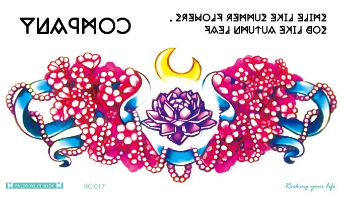 38 Kinds Adult Chest Back Tattoo Big Size Sexy Flowers Mandala Totem Waterproof Temporary Body Art Sticker tatouage temporaire