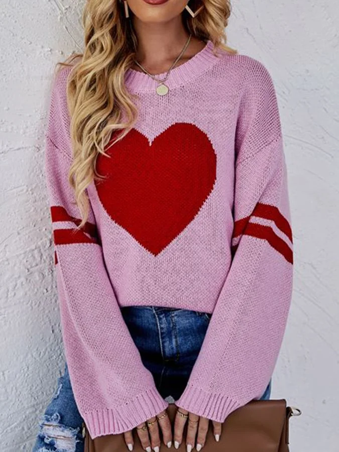 Women's Valentine's Day Love Casual Sweater