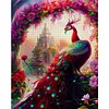 Red Peacock Full Stamped Cross Stitch Kit 11CT 3-Strand 50x65cm