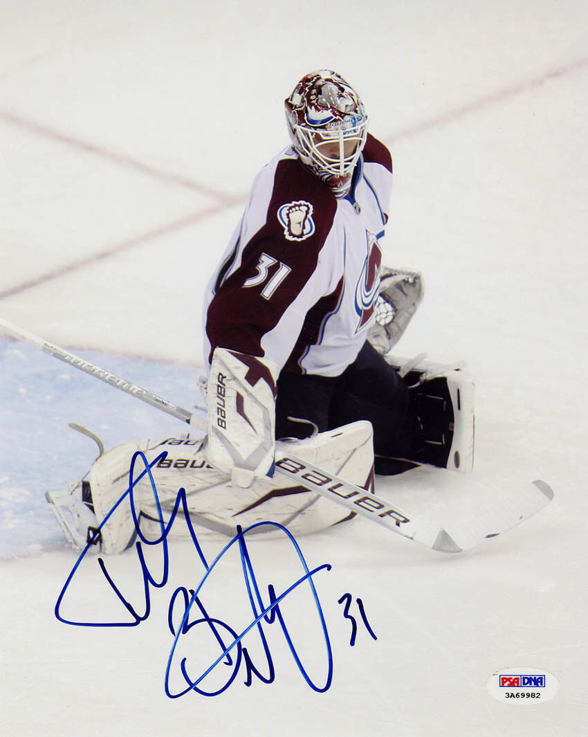 Peter Budaj SIGNED 8x10 Photo Poster painting Colorado Avalanche ITP PSA/DNA AUTOGRAPHED