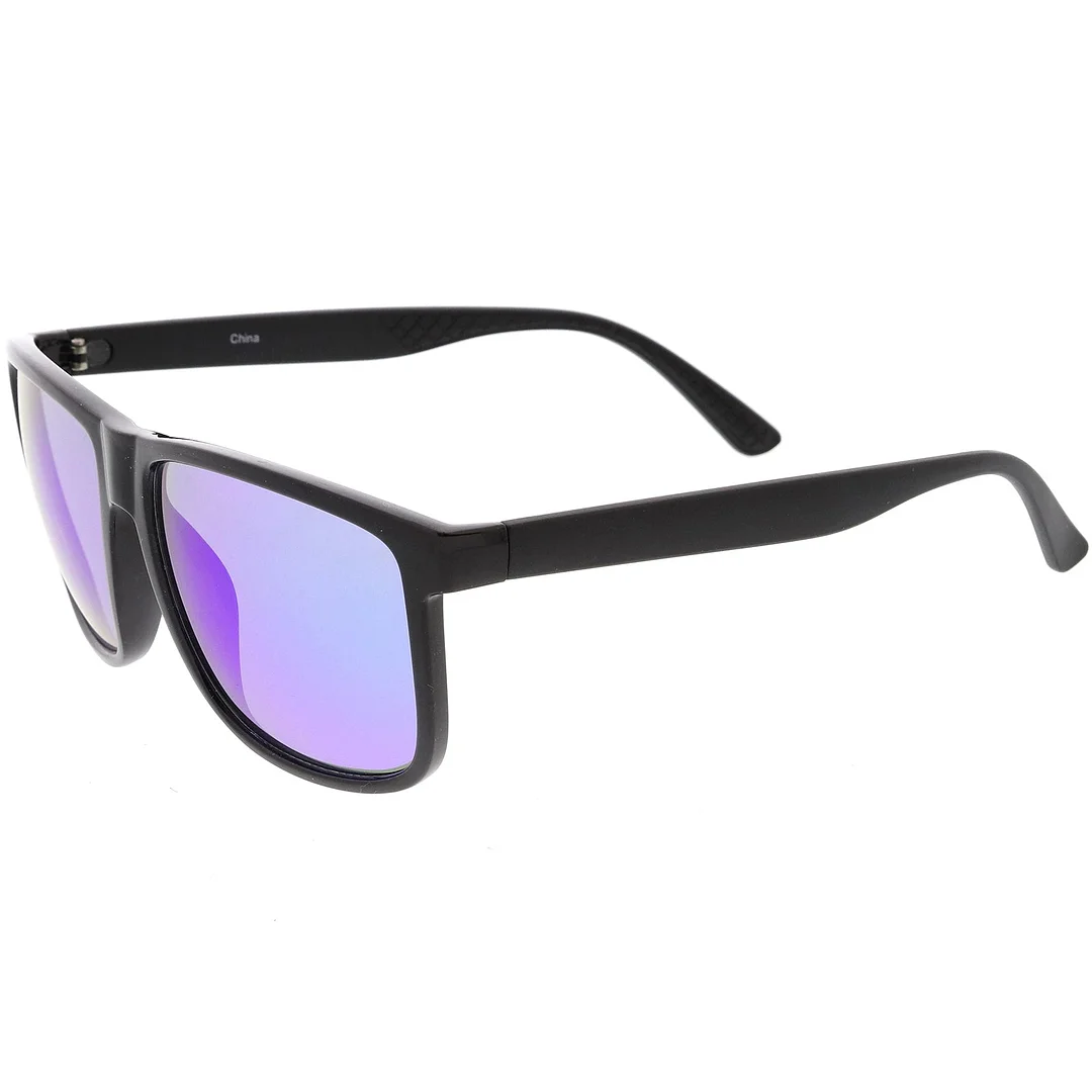 Oversize Horn Rimmed glasses Matte Arms Square Lens 58mm