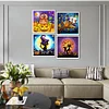 4pcs Diamond Painting -DIY Round Drill Halloween