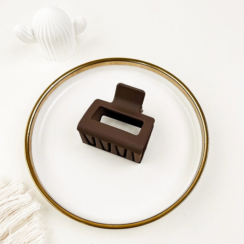 Fashion Solid Color Plastic Hair Claws