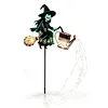 Halloween Witch Cauldron Garden Light for Lawn Porch Patio Walkway Entryway