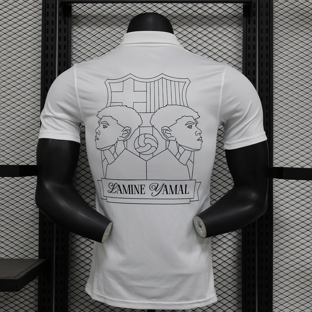 24/25 Barcelona Special Edition White Player Version Football Shirt Thai Quality