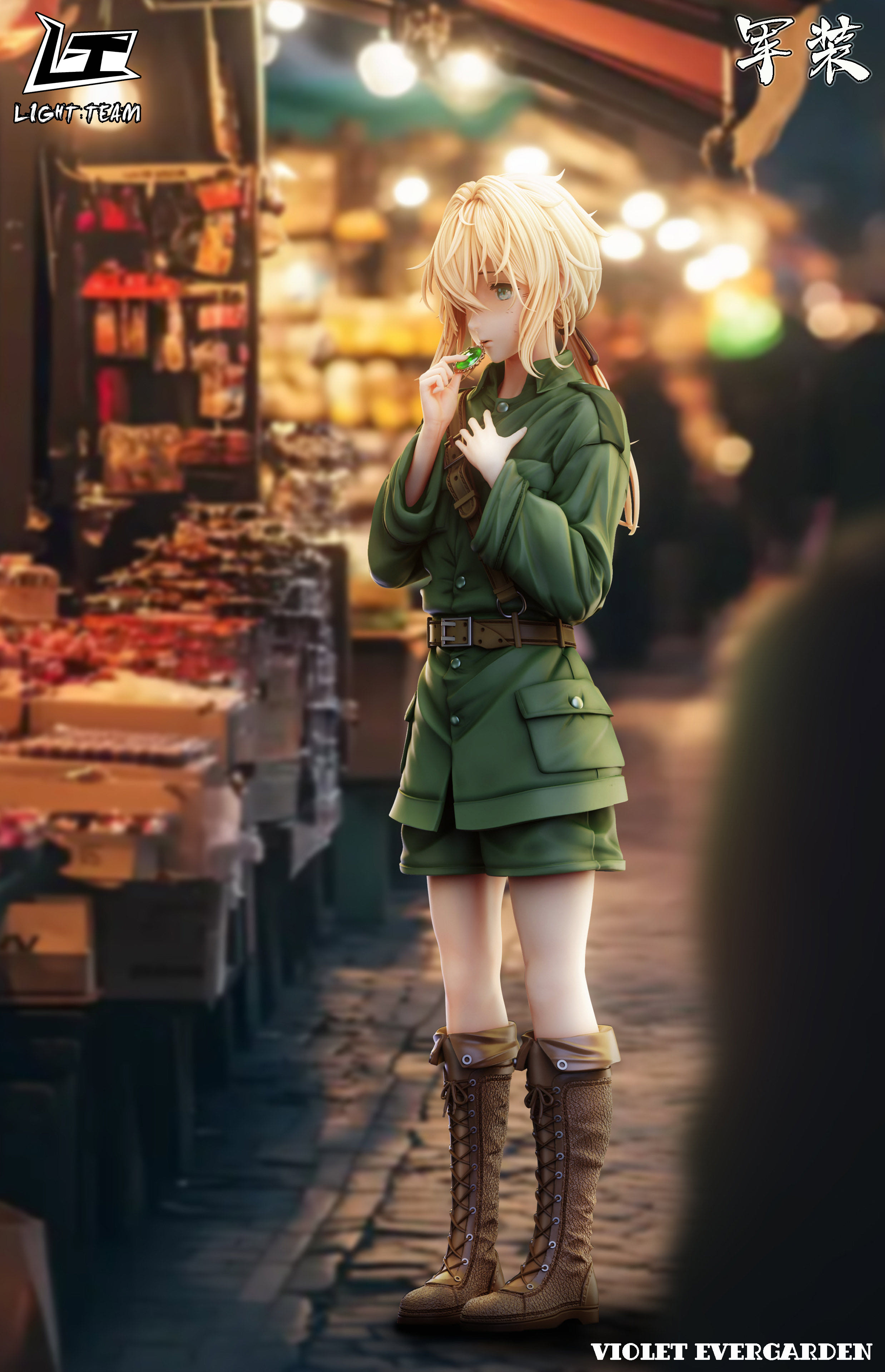 LIGHT TEAM Studio - Violet Evergarden Childhood Military Uniform Violet 1/6 Statue(GK)-