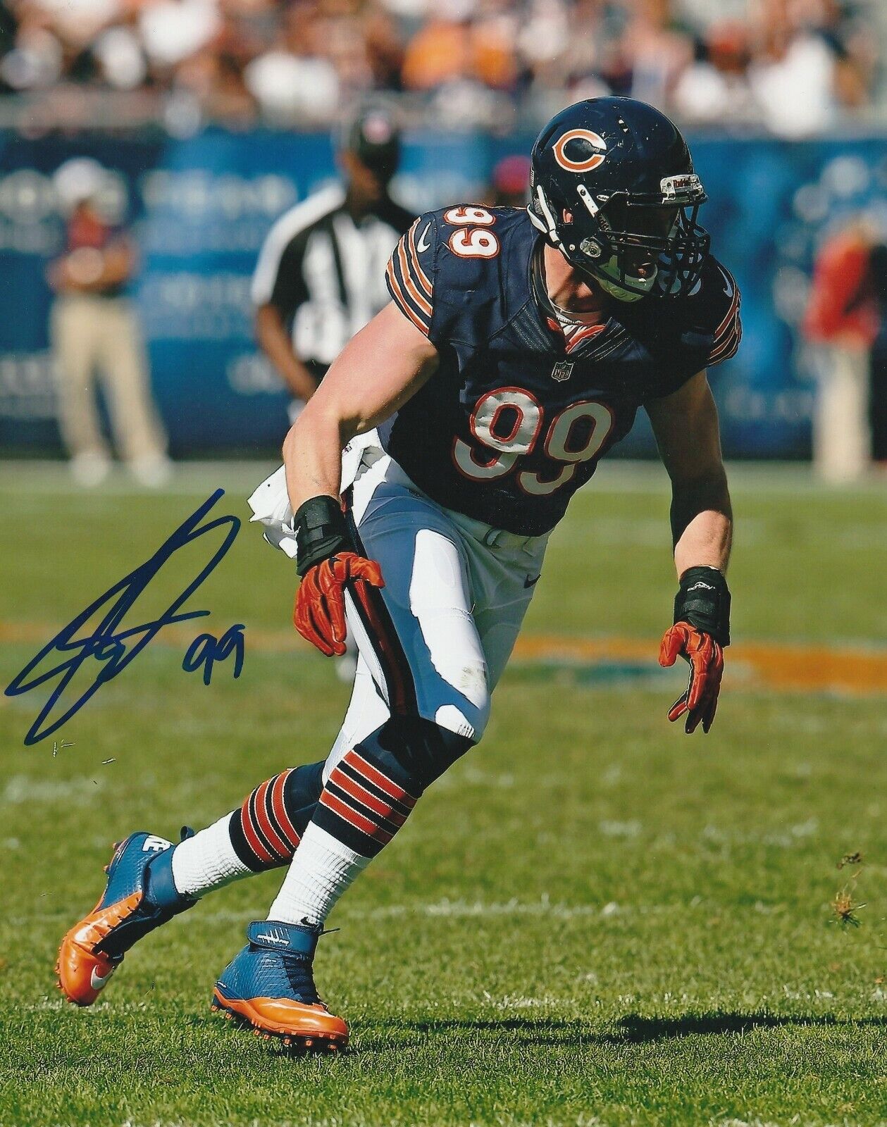 SHEA McCLELLIN Signed Chicago BEARS 8x10 Photo Poster painting + COA