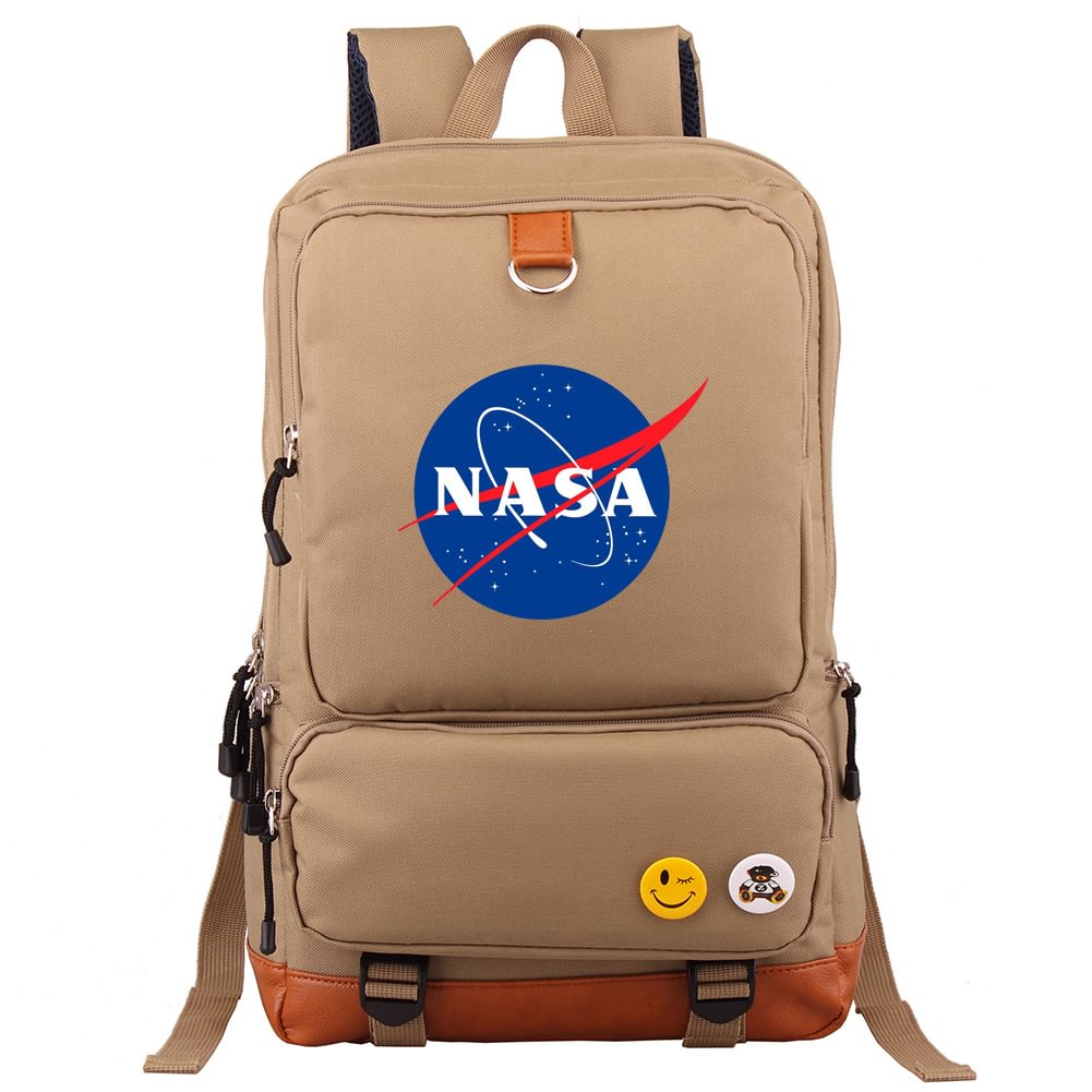 NASA Backpack Men's and Women's Travel Bag Computer Bag Student Schoolbag