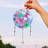 DIY Diamond Painting Suncatcher Hanging Pendant Kit(Butterfly Flower)