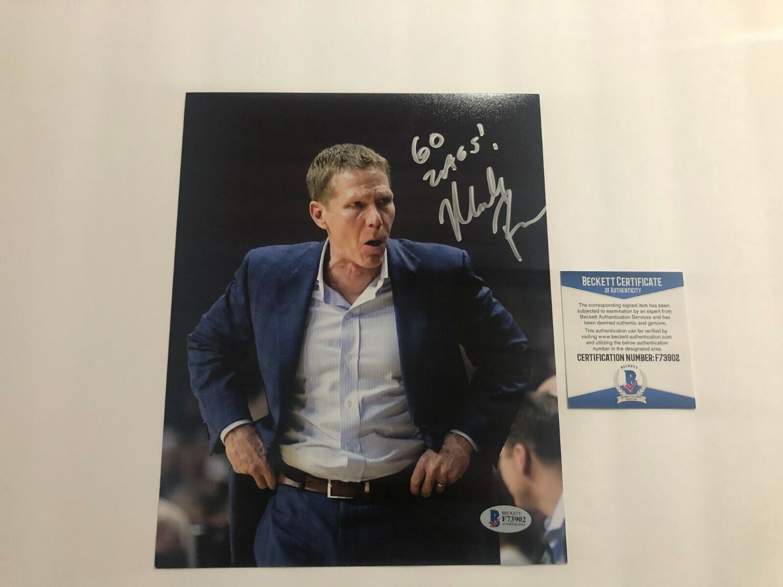 Mark Few Rare! signed autographed Gonzaga Bulldogs 8x10 Photo Poster painting Beckett BAS coa