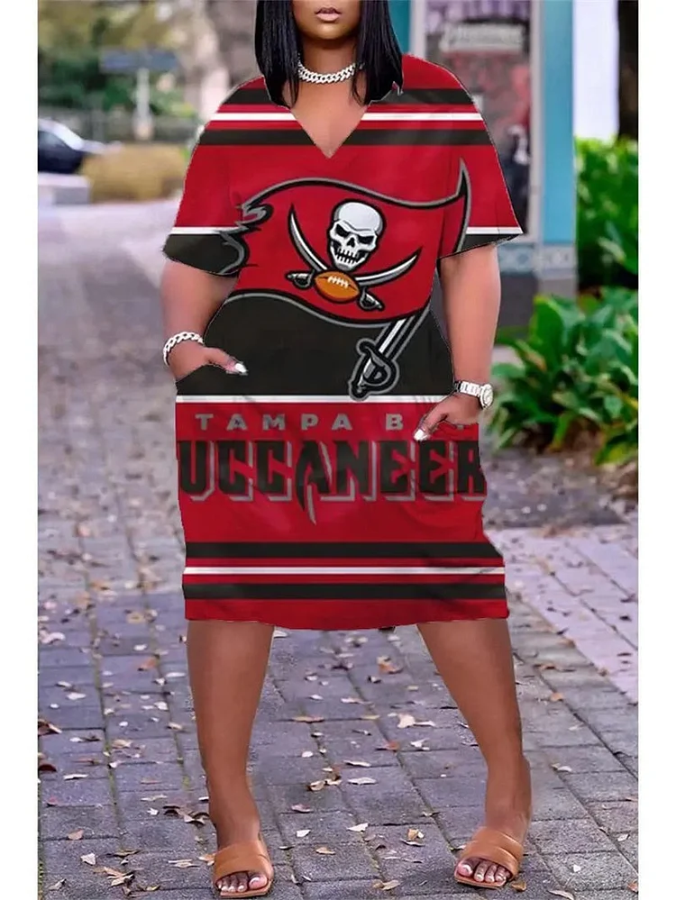 Tampa Bay Buccaneers
Limited Edition V-neck Casual Pocket Dress