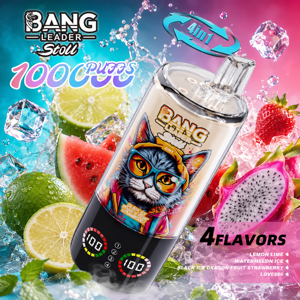 Bang Leader Stoll 4 in 1 100K Vape | 100000 Puffs mysite fumotvapeshop