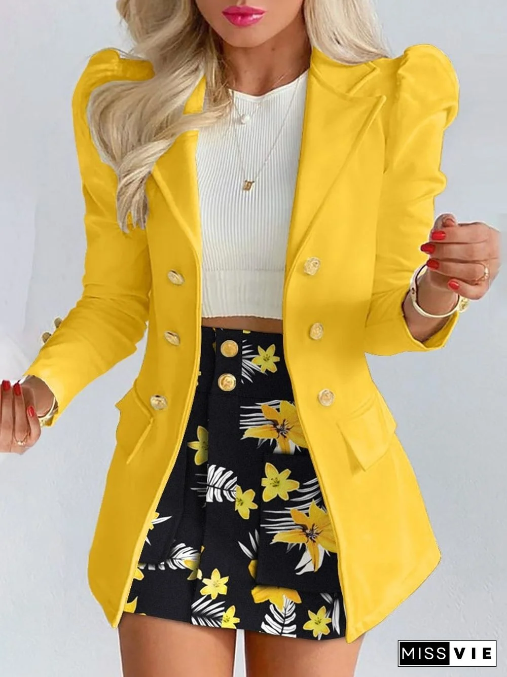 Autumn Leisure Fashion Suit Women Skirt Suit 2-piece Office Women Dress Skirt Set Suit For Women Female Blazer Sets With Skirt