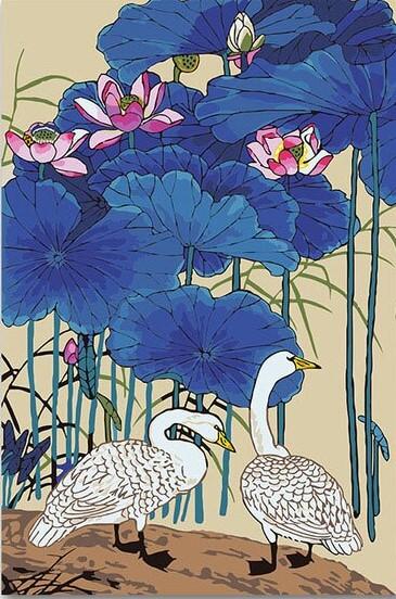 

Duck Lotus Flower – Paint By Numbers - 40*50CM, 501 Original