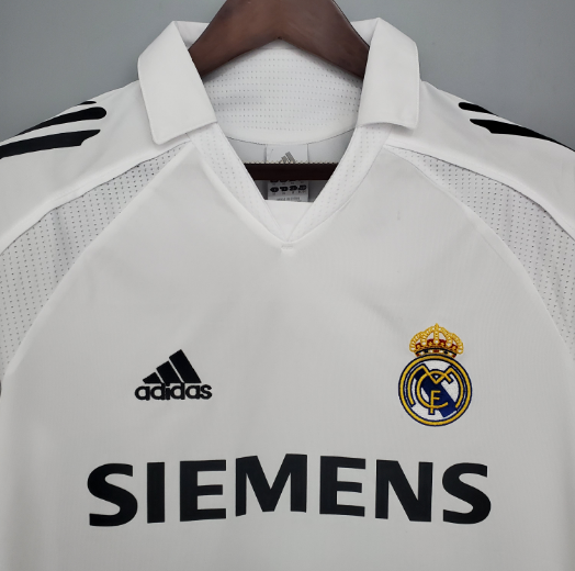 Retro 2005/2006 Real Madrid Home Long Sleeve Football Shirt Thai Quality