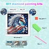 Diamond Painting-DIY Crystal Rhinestone Flag Horse