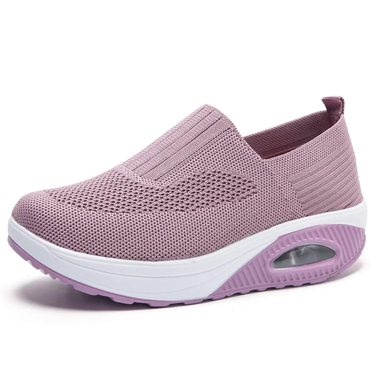 Stunahome™ Women Orthopedic Sneakers Elastic Knit Wedge Breathable Comfy Walking Shoes  Stunahome.com