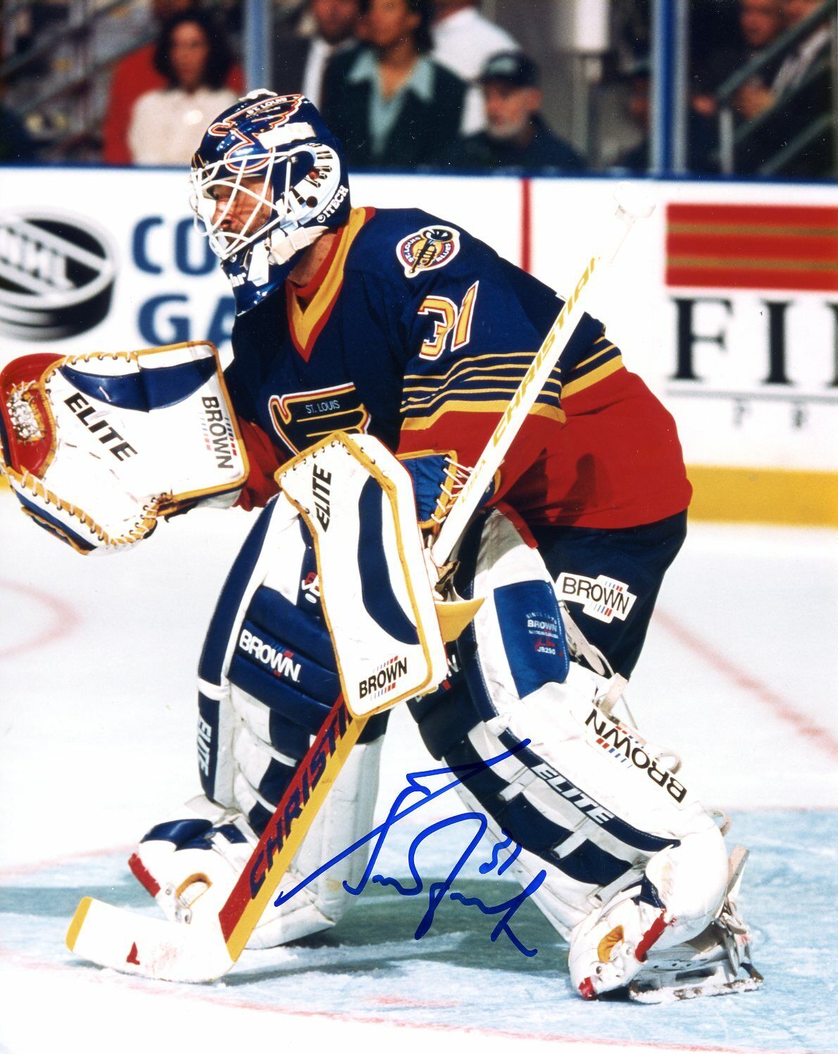 Grant Fuhr Autographed 8x10 St. Louis Blues # S250