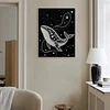 DIY Pearl Painting Whale for Home Wall Decor with Frame(40*30cm)