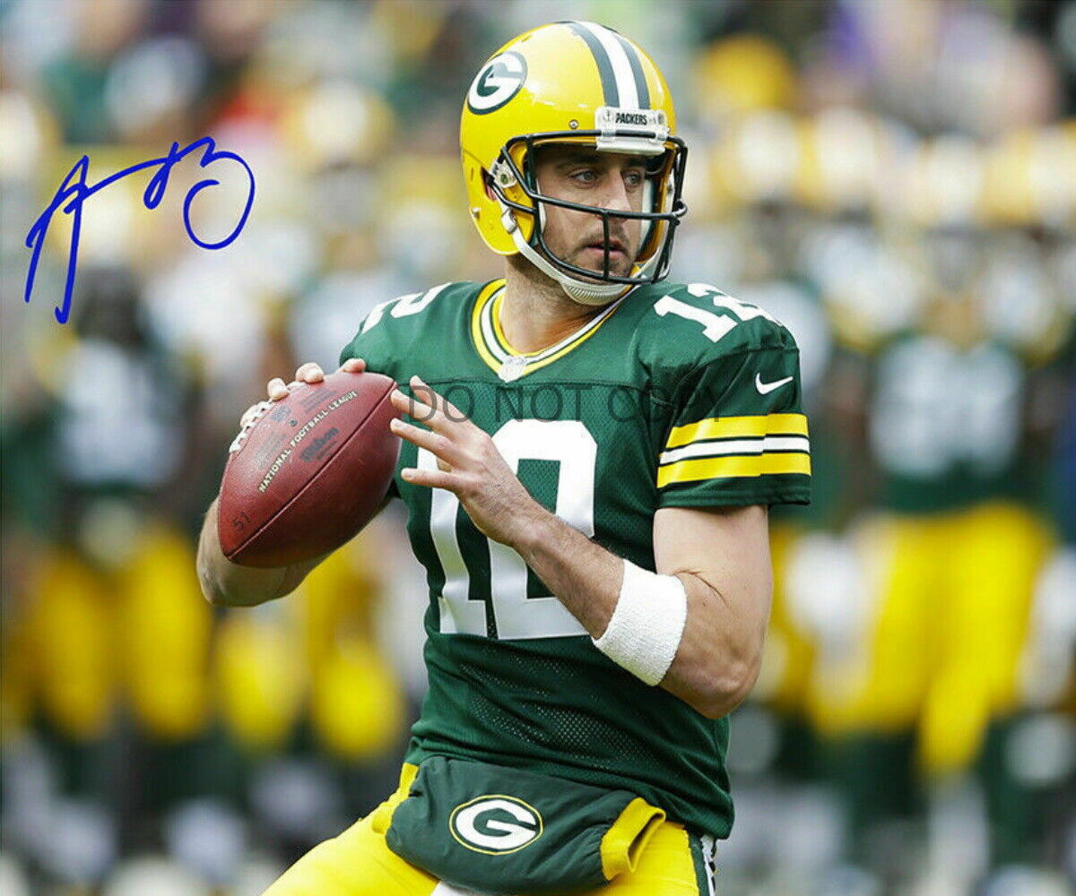 Aaron Rodgers 8x10 Autographed Signed Photo Poster painting NFL GB Green Bay Packers HOF REPRINT