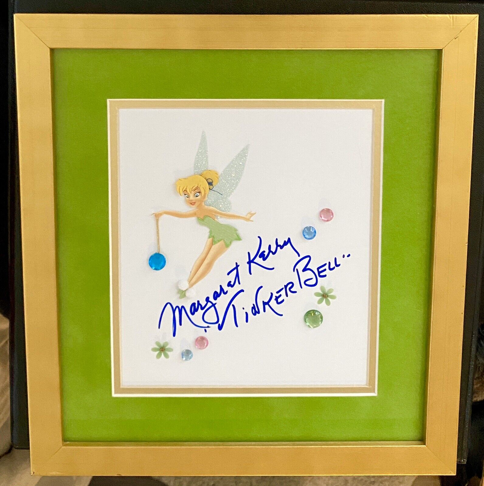 Margaret Kerry Tinker Bell Signed Autographed 10x11 Frame Disney