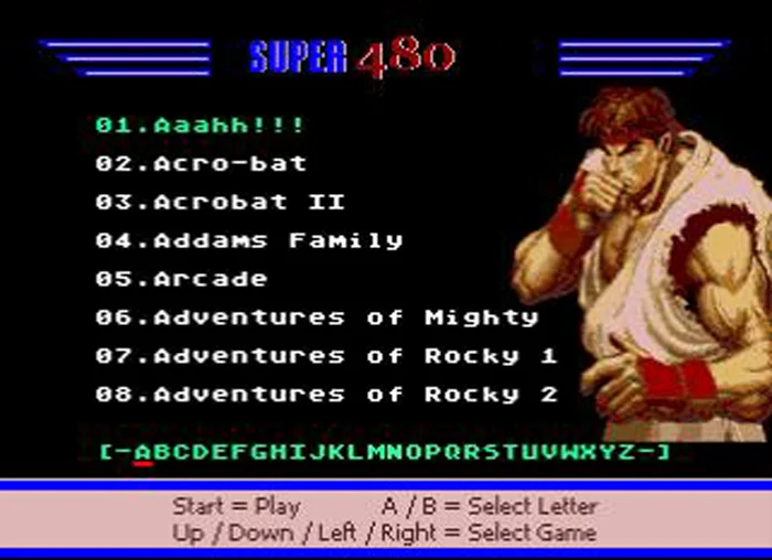 16 Bit Game Cartridge - 480 IN 1 Classic Collection Genesis/MEGA DRIVE Remix Mulit Cart Game Card - Region Free