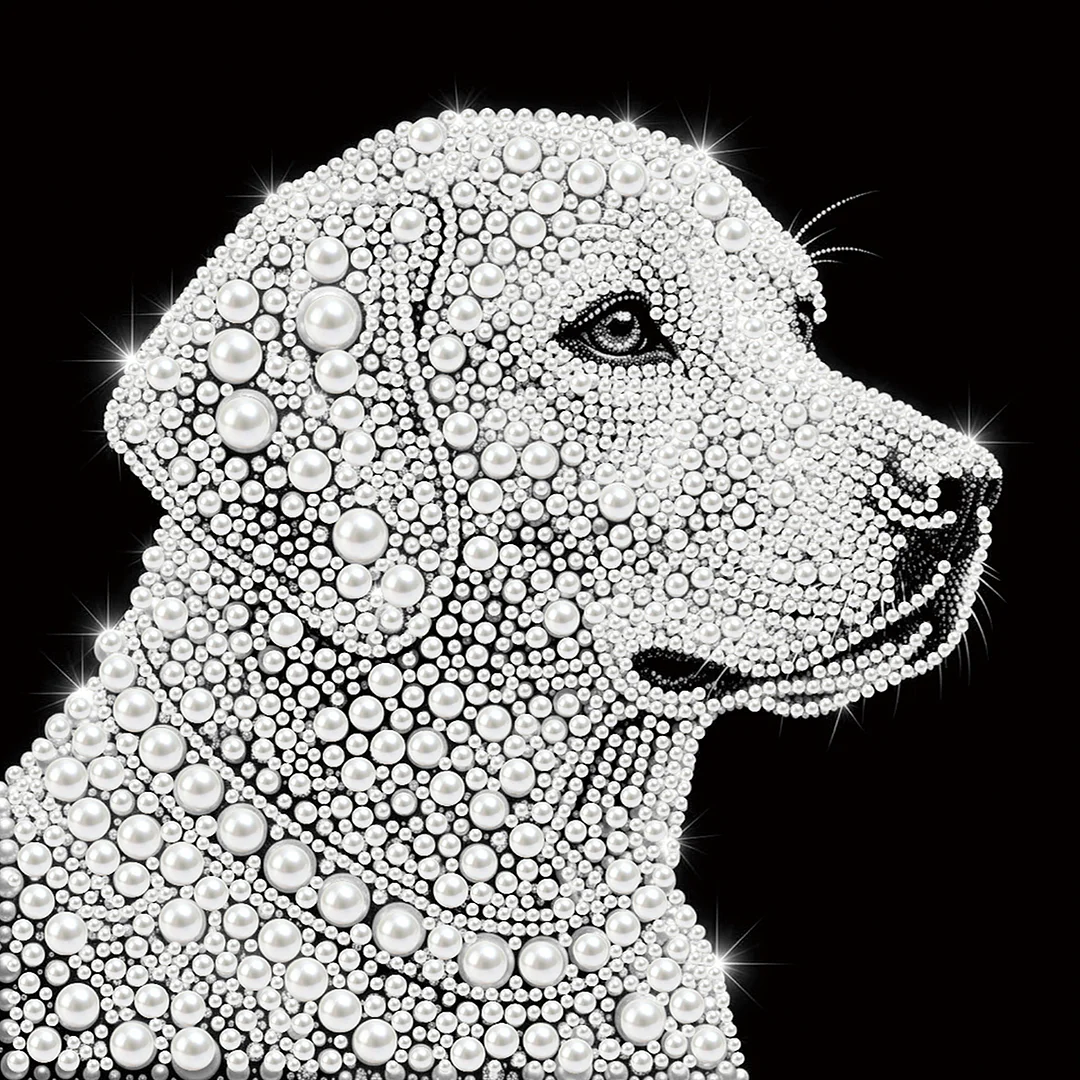 Golden Retriever - DIY Pearl Diamond Art Kit With Frame 25*25cm