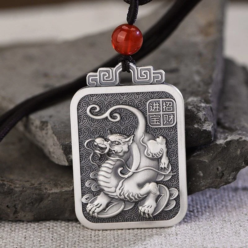 925 Silver New Lucky Pixiu Pendant Necklace