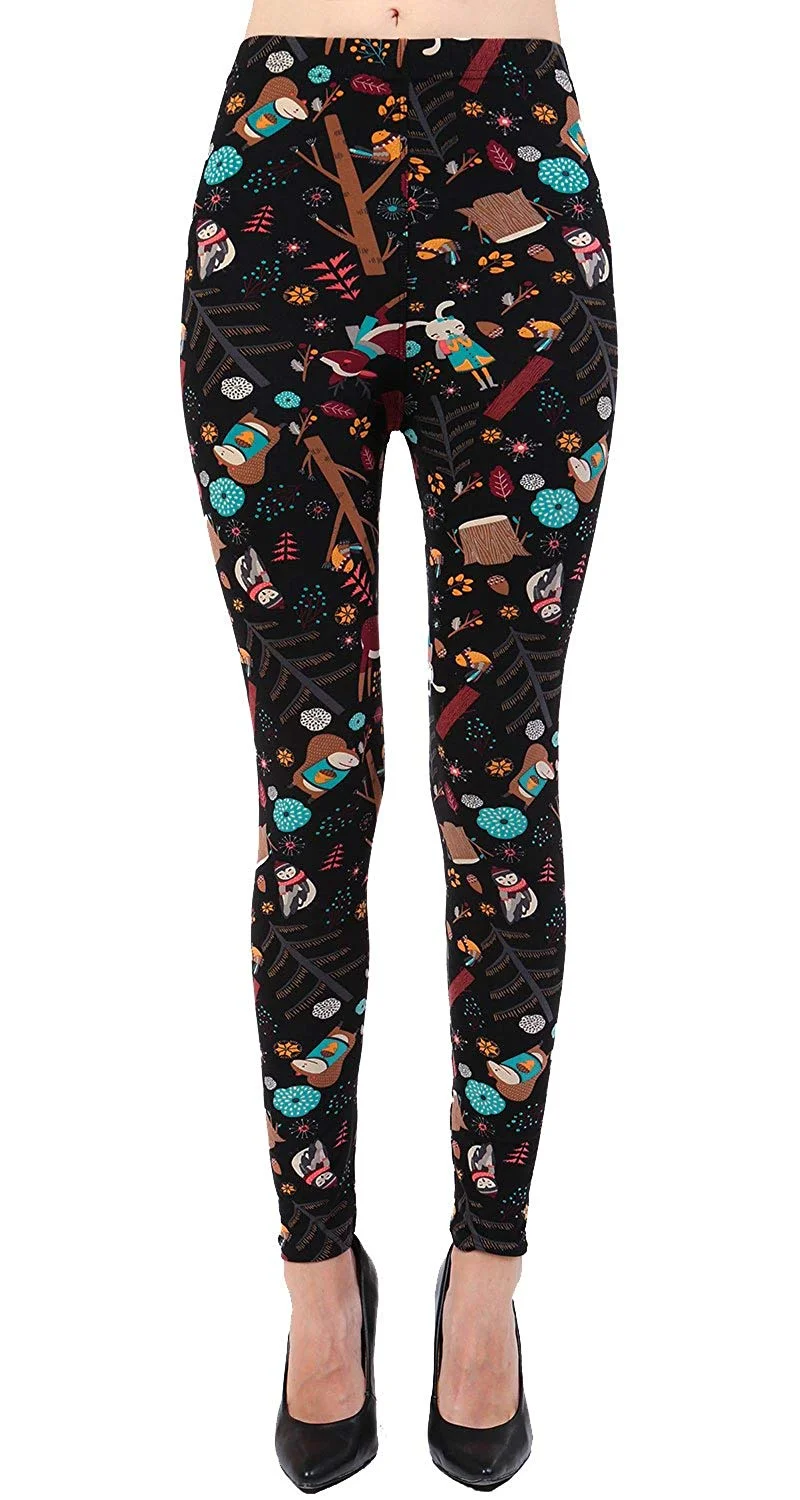 Buttery Soft Printed Leggings Seasonal Designs REG/Plus