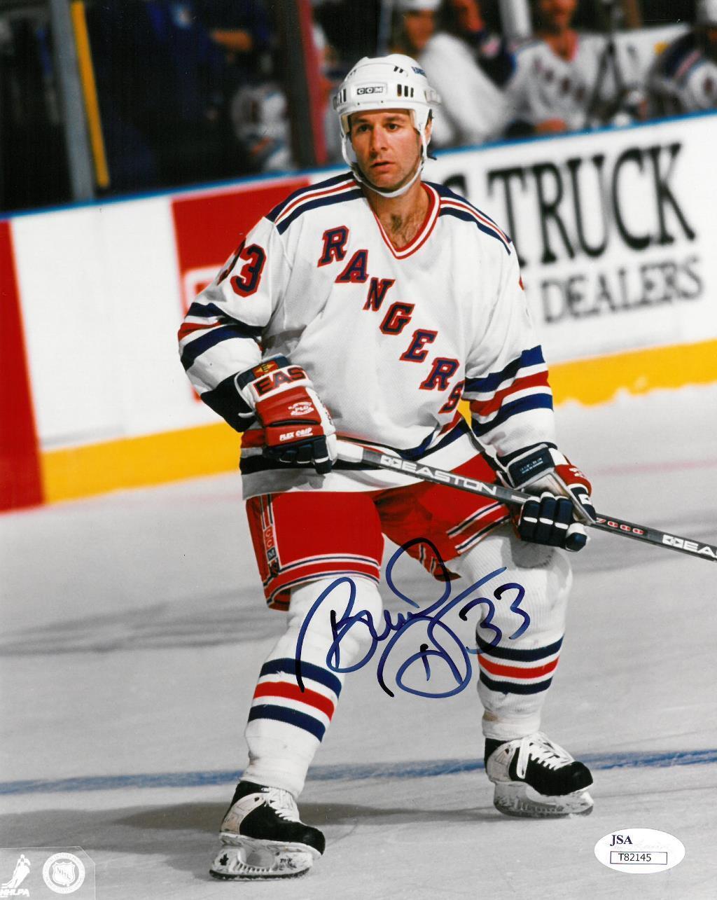 Bruce Driver Signed Rangers Authentic Autographed 8x10 Photo Poster painting JSA #T82145