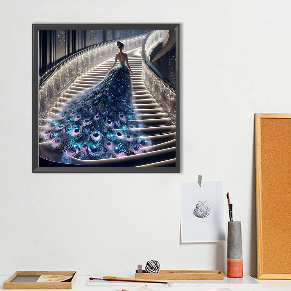 Diamond Painting - Full Round Drill - Gorgeous Skirt Beauty(Canvas|40*40cm)