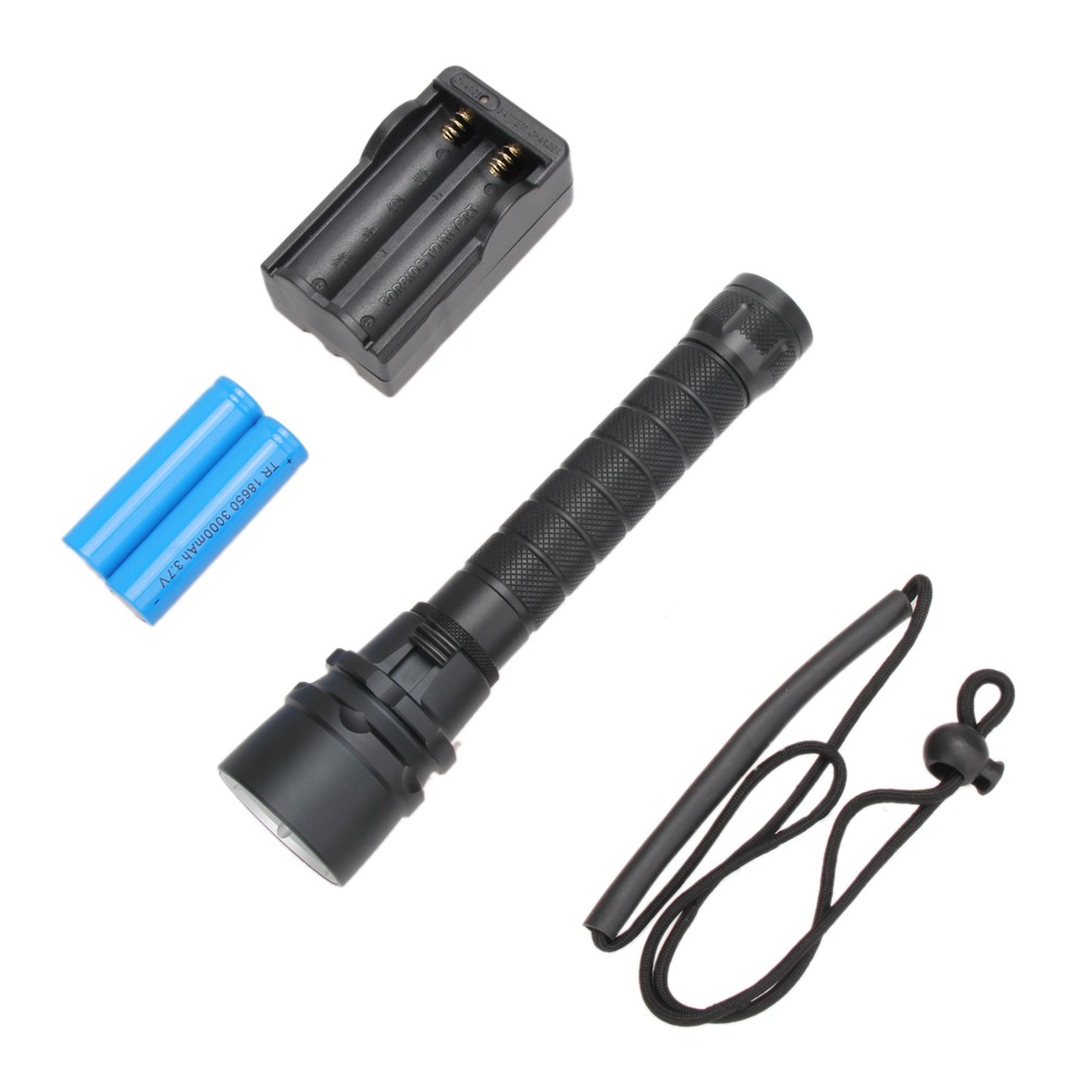 

Diving 80m XML T6 LED 2500Lm Flash Underwater Torch + 18650 + Charger-Flash Light, 501 Original