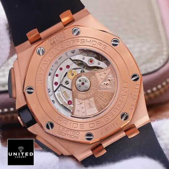 Audemars Piguet offshore Royal Oak Gold Steel Case Replica upside view