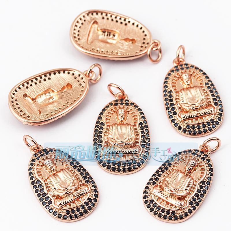 1 Piece Copper Buddha Pendant Jewelry Accessories
