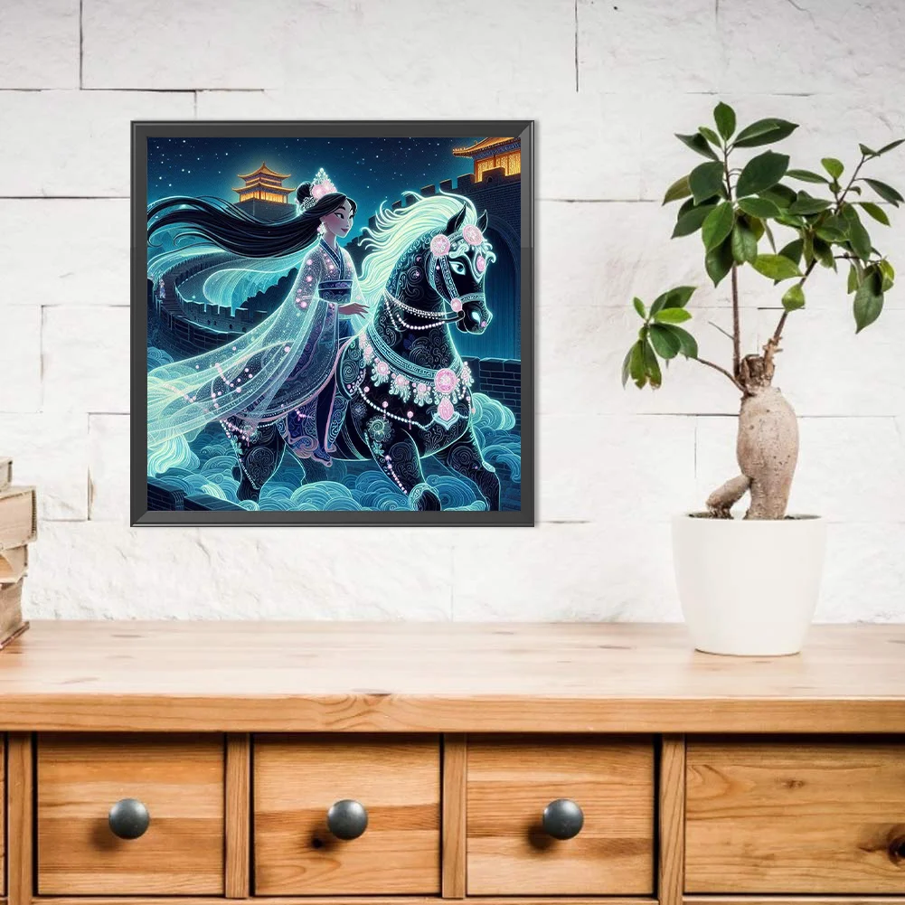 Diamond Painting - Full Round Drill - Princess Mulan(Canvas|40*40cm)