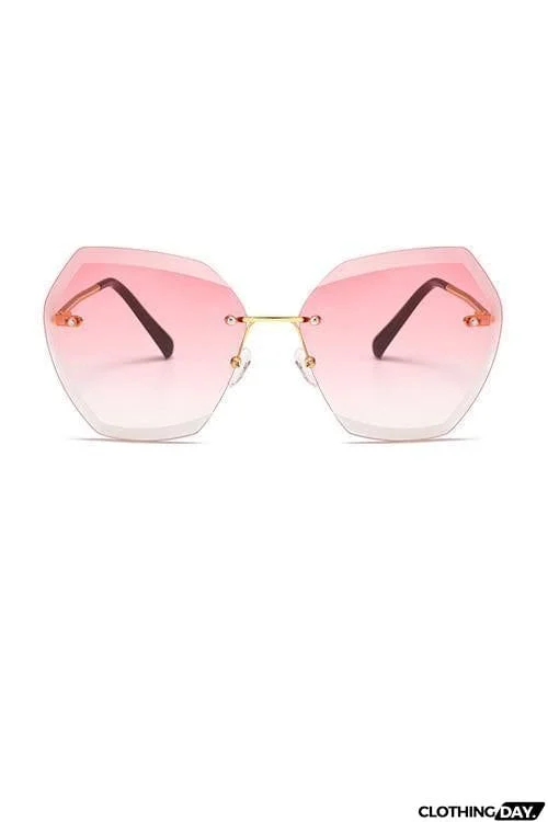 Gradient Rimless Sunglasses