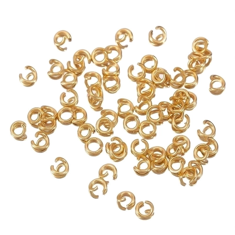 100 PCS/Package Diameter 3mm Diameter 5mm Diameter 7 Mm 304 Stainless Steel Solid Color Polished Broken Ring